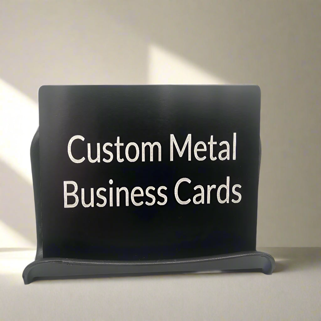 Custom Black Metal Business Cards