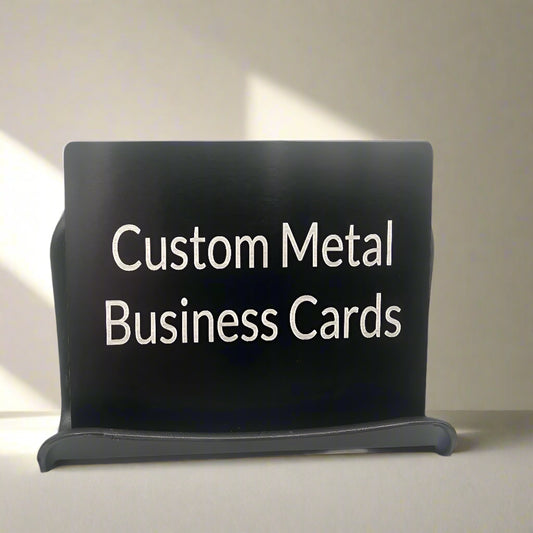 Custom Black Metal Business Cards