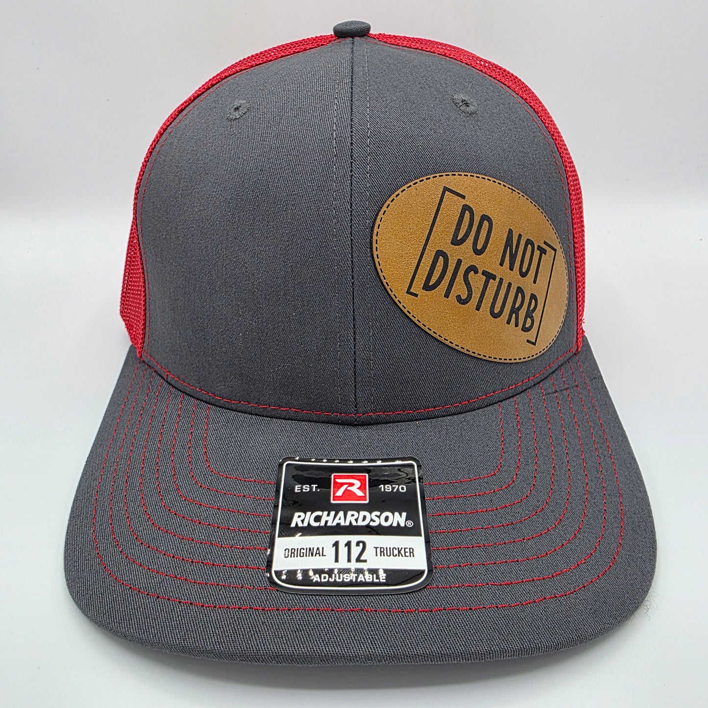 “Do Not Disturb” Leather Patch Hat – Richardson 112 Trucker Cap