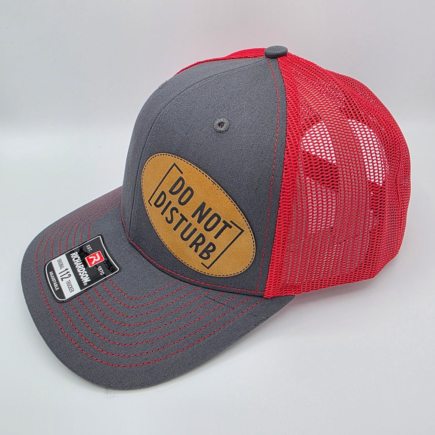 “Do Not Disturb” Leather Patch Hat – Richardson 112 Trucker Cap